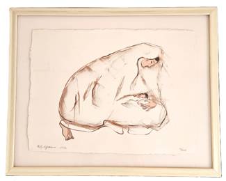 Lot #1 - R.C Gorman Framed Serigraph (1992) "Angela's Baby" LE 73/200 - 19" x 24.5" Signed and Numbered by Artist