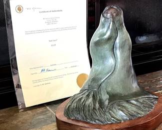 Lot #2 - Original Bronze Sculpture by R.C Gorman- 'Bah Yazzi' Limited Edition Signed Native American Art - 22/25