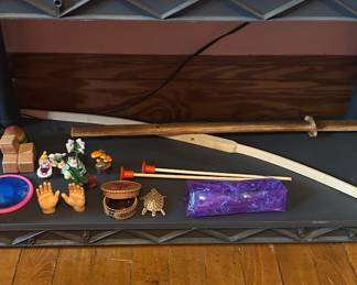 wooden kids bow, little hands