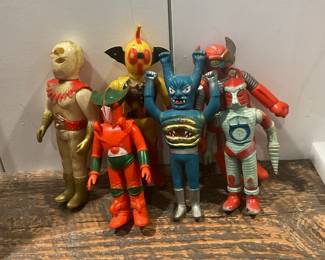 Vintage 1970’s Denjin Zaborger figures Japan