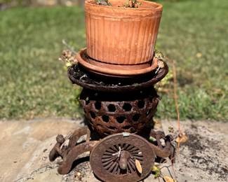 Vintage yard art