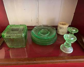 Vintage Uranium Vaseline glass