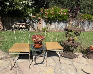 Vintage yard art
