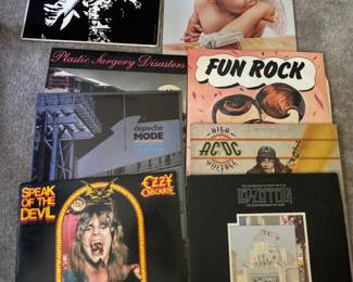 Vinyl record collection