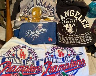 Dodgers Raiders sports memorabilia