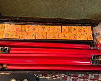 Vintage Bakelite MahJong complete set