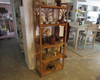 wicker shelving
