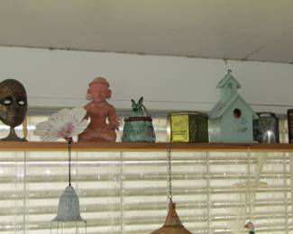 bird houses & statues