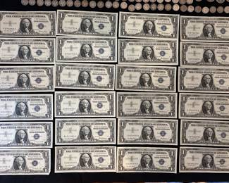 Highest and Best Offers Due by 4:00 PM Saturday, June 21st
Coin Collection + Silver Dollar Certificates
You may make separate offers on individual coin lots and silver certificates.
Full lot offers are also welcome. No cherry picking within grouped lots.