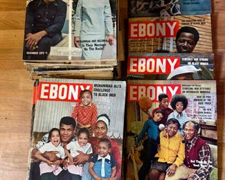 Vintage Ebony magazines 1970s
