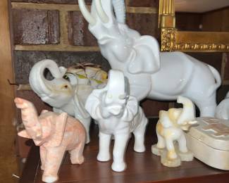 More elephant figurines
