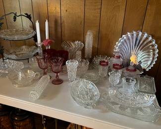 Glassware, serving items