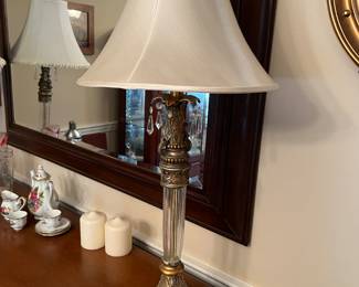 Buffet Lamps with crystal accents