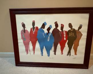 Afro-centric artwork by Ted Ellis “Divine Nine”