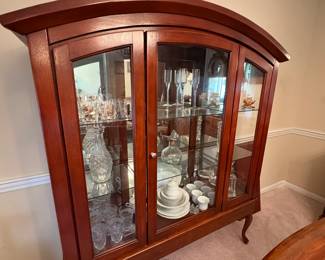 Arch top china cabinet