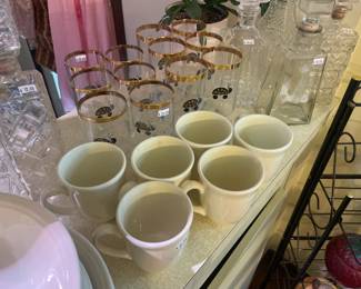 Glass Sets, Vintage Bottles