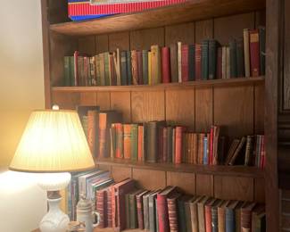 Books, Vintage Lamp