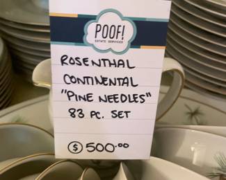 Rosenthal Continental "Pine Needles" 83 Piece Set