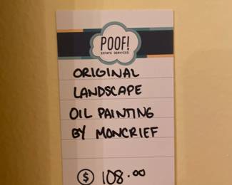 Original Landscape Oil Painting by Moncrief