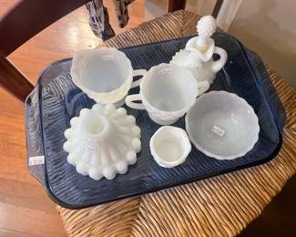 Casserole Dish, Milk Glass