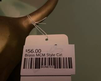 Brass MCM Style Cat