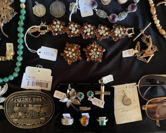 Jewelry, Sunglasses, Railroad Club Belt Buckle