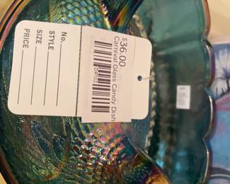Carnival Glass Candy Dish