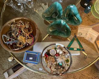 Misc Jewelry, Glass Table