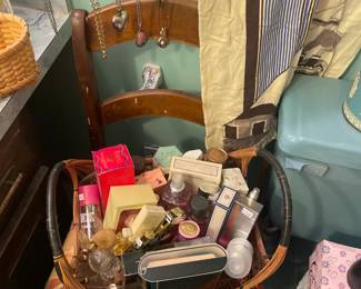 Jewelry, Wooden Chair, Perfumes