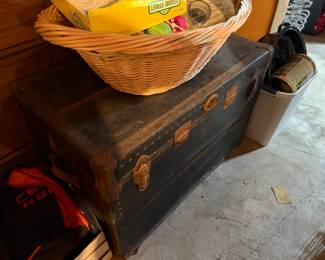 Antique Trunk, Baskets