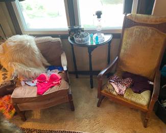 Antique Chairs, Bathing Suits, Side Table