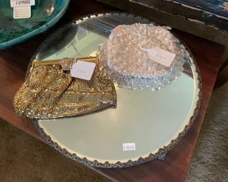 Mirrored Tray, Vintage Purses
