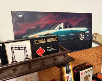 Vintage Car Wall Art, Signal Bridge