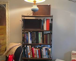 Bookshelf, Books, Sears AM/FM Stereo System