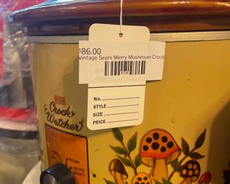 Vintage Sears Merry Mushroom Crock