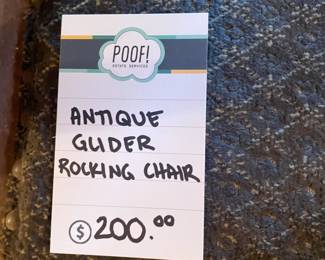 Antique Glider Rocking Chair