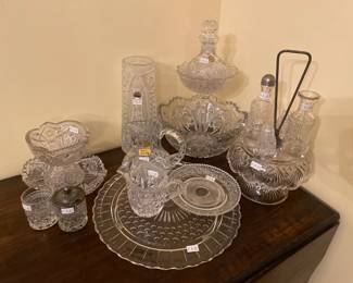 Crystal Pitchers, Crystal Serving Trays