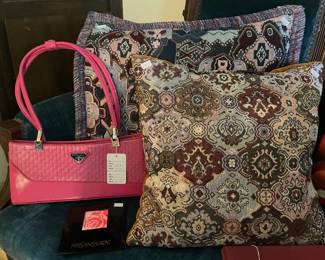 Prada Purse, Decorative Pillows