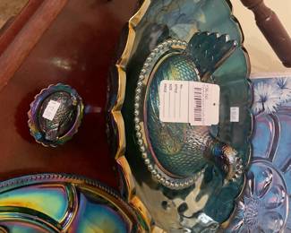 Carnival Glass Candy Dish