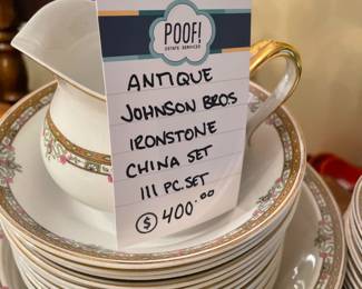 Antique Johnson Bros Ironstone China Set