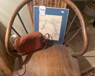 Vintage Short Wooden Chair