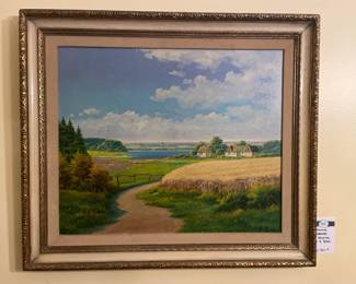Original Landscape Oil Painting By E. Birk