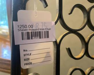 Shaver Howard Iron Chair