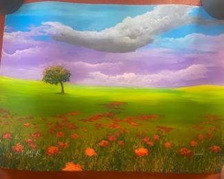 DAVID NAJAR- Giclee/Unframed- Lavender Tinted Clouds-15x21 Appraised in 2022