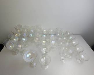 Iridescent Glass Stemware