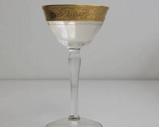 Tiffin Franciscan Glassware with Gold Trim