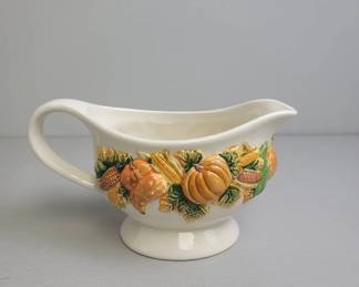 Ceramic Thanksgiving Gravy Boat