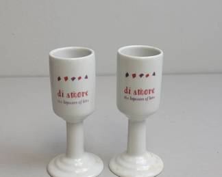 Di Amore Ceramic Stemmed Shot Glasses