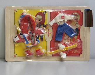 Vintage Doll Ski Outfit Set in Original Packaging