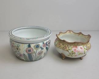 A Hand Painted Nippon Floral Bowl & More